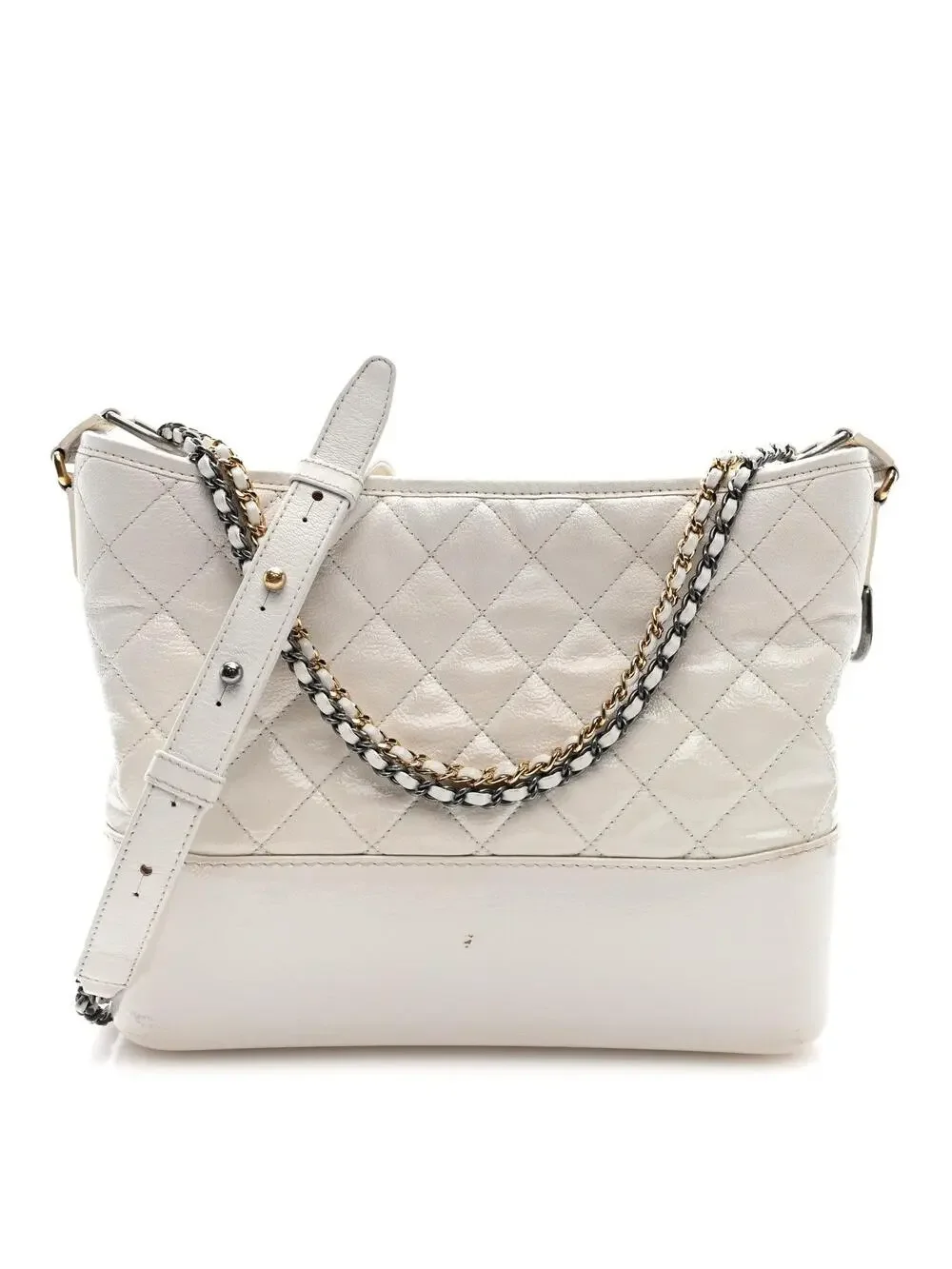 Chanel Patent Goatskin Quilted Medium #342109C17B